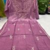 Modal_daul_shade_dye_kurti_with_Chikankari_work