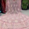 Georgette_matka_gown_with_chikankari_work