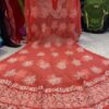 Georgette_matka_gown_with_chikankari_work