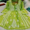 Georgette_short_top_with_Chikankari_work