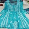 Georgette_short_top_with_Chikankari_work
