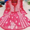 Georgette_short_top_with_Chikankari_work
