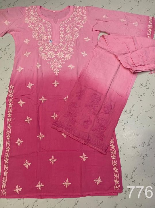 Modal_dual_shade_dye_kurti_set_with_chikankari_work