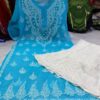 Georgette_gala_buti_kurti_with_chikankari_work