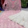 Georgette_gala_buti_kurti_with_chikankari_work