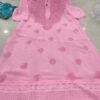 Georgette_hakoba_kurti_with_Mukesh_and_chikankari_work