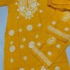Cotton_kurti_plazzo_set_with_Chikankari_work