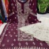Georgette_bell_sleeves_panel_kurti_with_mirror_and_chikankari_work