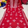 Georgette_gala_buti_kurti_with_chikankari_work