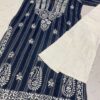 Denim_cotton_gala_buti_kurti_with_chikankari_work