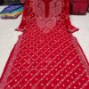 Georgette_keel_Patti_jaal_kurti_with_chikankari_work