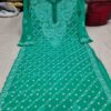 Georgette_keel_Patti_jaal_kurti_with_chikankari_work