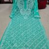 Georgette_keel_Patti_jaal_kurti_with_chikankari_work
