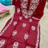 Exclusive_Lucknowi_chikankari_paper_silk_Kurti