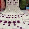 Slub_Rayon_cotton_gown_set_with_chikankari_work