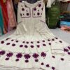 Slub_Rayon_cotton_gown_set_with_chikankari_work