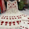 Slub_Rayon_cotton_gown_set_with_chikankari_work