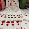 Slub_Rayon_cotton_gown_set_with_chikankari_work