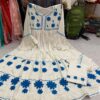 Slub_Rayon_cotton_gown_set_with_chikankari_work