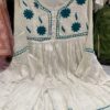 Slub_Rayon_cotton_gown_set_with_chikankari_work