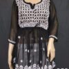 Georgette_short_gown_with_chikankari_work
