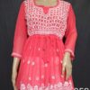 Georgette_short_gown_with_chikankari_work