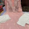 Georgette_side_chak_gala_buti_kurti_with_chikankari_work
