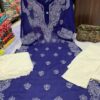 Georgette_side_chak_gala_buti_kurti_with_chikankari_work