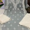 Georgette_side_chak_gala_buti_kurti_with_chikankari_work