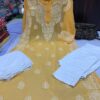 Georgette_side_chak_gala_buti_kurti_with_chikankari_work