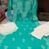 Georgette_side_chak_gala_buti_kurti_with_chikankari_work