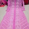 Georgette_front_open_kurti_with_chikankari_work