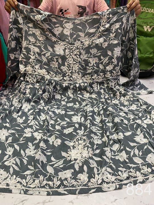 MulMul_pocket_short_gown_with_chikankari_work