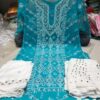 Georgette_panel_kurti_with_mirror_and_chikankari_work