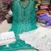 Georgette_panel_kurti_with_mirror_and_chikankari_work