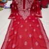 Georgette_gala_buti_kurti_with_chikankari_work