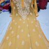 Georgette_gala_buti_kurti_with_chikankari_work