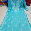 Georgette_gala_buti_kurti_with_chikankari_work