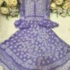 Georgette_bell_sleeves_layer_gown_with_chikankari_work