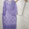 Georgette_resham_thread_boat_neck_kurti_with_mirror_and_chikankari_work