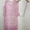 Georgette_resham_thread_boat_neck_kurti_with_mirror_and_chikankari_work