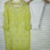 Georgette_resham_thread_boat_neck_kurti_with_mirror_and_chikankari_work