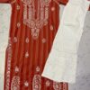 Denim_cotton_gala_buti_kurti_with_chikankari_work