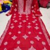 Georgette_gala_buti_kurti_with_chikankari_work