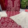 Georgette_buta_kurti_with_mirror_&_with_chikankari_work
