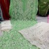 Georgette_buta_kurti_with_mirror_&_with_chikankari_work