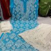 Georgette_buta_kurti_with_mirror_&_with_chikankari_work