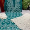 Georgette_buta_kurti_with_mirror_&_with_chikankari_work