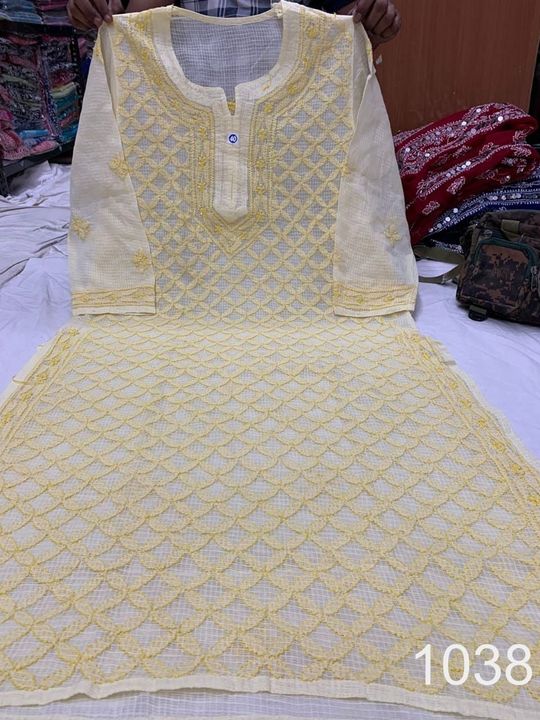 Kota_cotton_front_jaal_kurti_with_chikankari_work