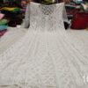 Georgette_front_open_anarkali_kurti_with_chikankari_work